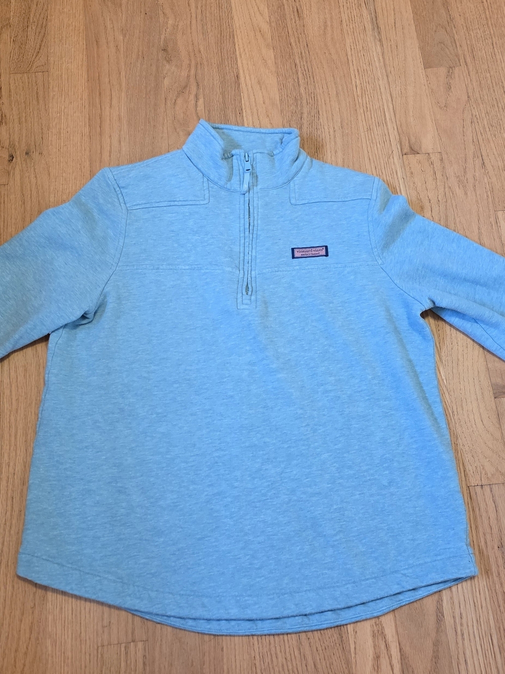 Vineyard Vines Womens Turquoise Quarter-Zip Pullover Size Small